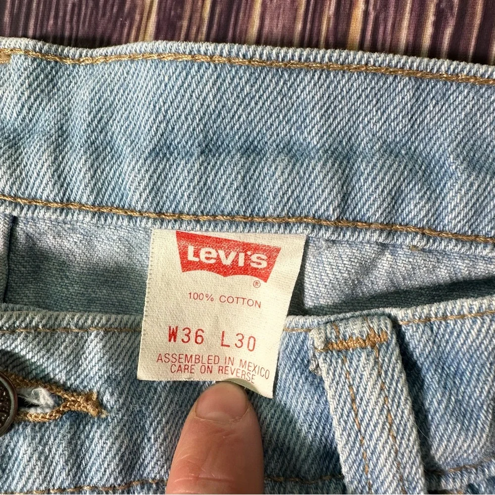 VINTAGE Levis 769 Skosh Jeans 36x30 Light Blue Denim For Men‎